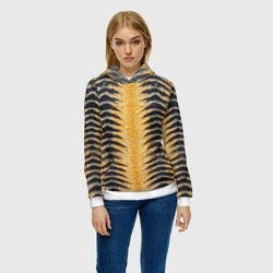 Женская толстовка 3D Чешуя Скумбрии - фото 2