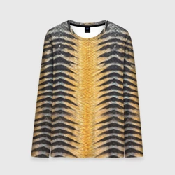 Мужской лонгслив 3D Чешуя Скумбрии