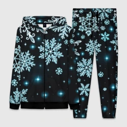 Женский костюм 3D Снежинки узор космос