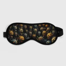 Маска для сна 3D Орда пылающих монстров
