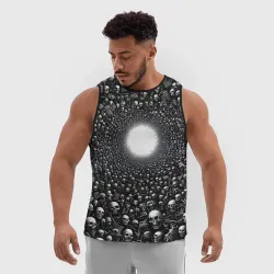 Мужская спортивная майка 3D Туннель теней - фото 2