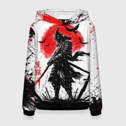 Женская толстовка 3D Ghost of Tsushima Черный Самурай
