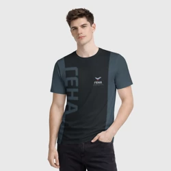 Мужская футболка 3D Гена лого спорт стиль - фото 2