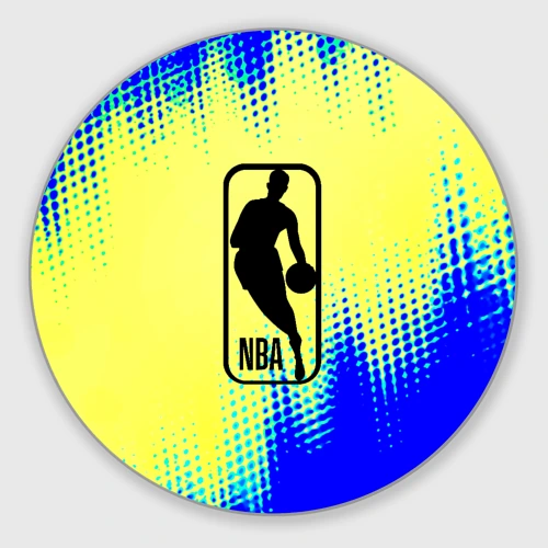 Круглый коврик для мышки NBA краски текстура спорт