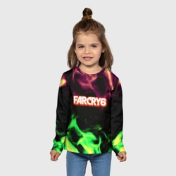 Детский лонгслив 3D Far cry текстура огонь - фото 2
