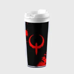 Термокружка-непроливайка Quake красные краски