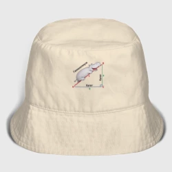 Детская панама хлопок Гиппопотам геометрический