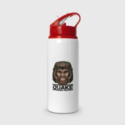 Бутылка для воды с трубочкой Quake one ranger head 
