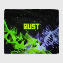 Плед 3D Rust neon flame