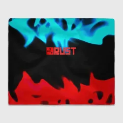 Плед 3D RUST flame game