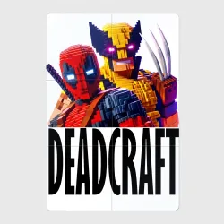 Магнитный плакат 2Х3 Deadpool and Wolverine - Minecraft style