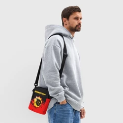 Сумка через плечо 3D Serious Sam красные краски штрихи - фото 2