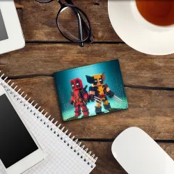 Обложка для студенческого билета Minecraft, Deadpool and Logan - collaboration - фото 2
