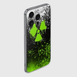 Чехол для iPhone 15 Pro силиконовый с защитой камеры Зелёная радиация - фото 2