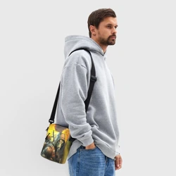 Сумка через плечо 3D Исследователь заброшенных мест в противогазе с радиацией - фото 2