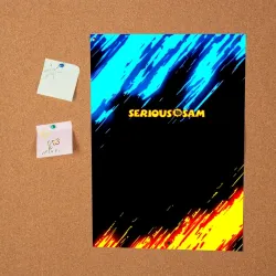Постер Serious Sam краски огонь и вода - фото 2