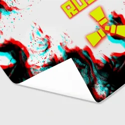 Бумага для упаковки 3D Rust неоновый огонь глитч - фото 2