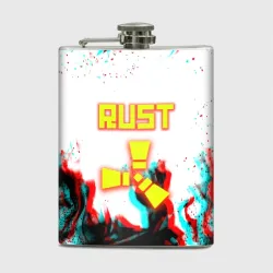 Фляга Rust неоновый огонь глитч