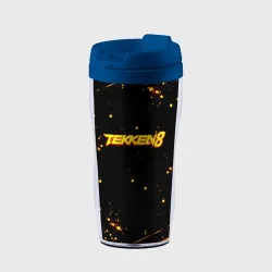 Термокружка-непроливайка Tekken 8 брызги огненных красок