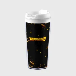 Термокружка-непроливайка Tekken 8 брызги огненных красок