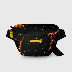 Поясная сумка 3D Tekken 8 брызги огненных красок
