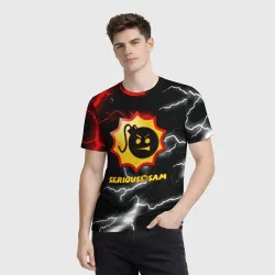 Мужская футболка 3D Serious Sam storm - фото 2