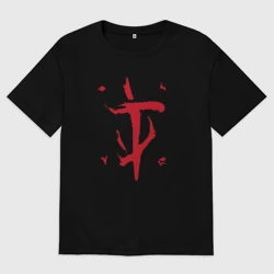 Женская футболка хлопок Oversize Mark of the Doom Slayer - Doom