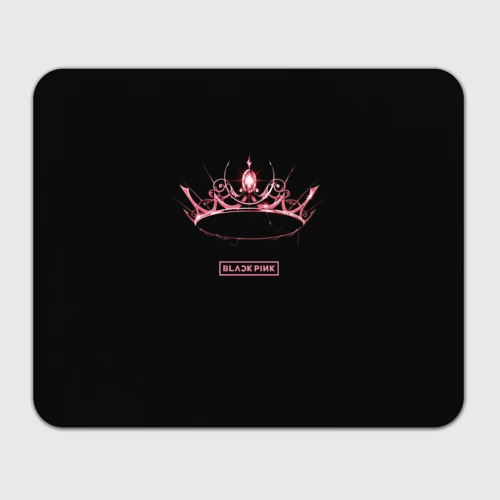 Прямоугольный коврик для мышки Blackpink - crown