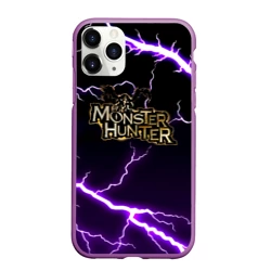 Чехол для iPhone 11 Pro Max матовый Monster Hunter storm