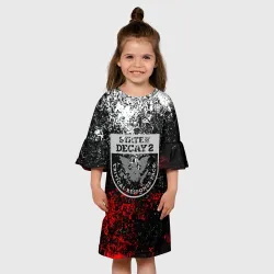 Детское платье 3D State of Decay 2 брызги красок - фото 2