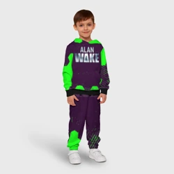 Детский костюм с толстовкой 3D Алан вейк соты текстура - фото 2