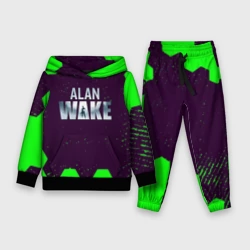 Детский костюм с толстовкой 3D Алан вейк соты текстура