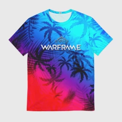 Мужская футболка 3D Warframe неоновые тропики