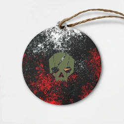 Деревянная игрушка круг Titanfall 2 брызги красок