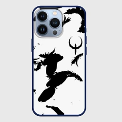 Чехол для iPhone 13 Pro Квейк перья краски