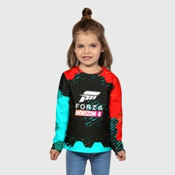 Детский лонгслив 3D Forza Horizon соты - фото 2