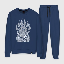 Женский костюм хлопок Волк воин Фенрир в шестипалой лапе