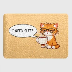 Картхолдер с принтом I need sleep - the red-haired cat - фото 2