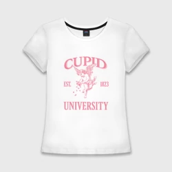 Женская футболка хлопок Slim Cupid University