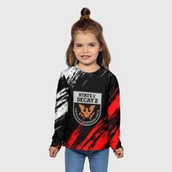 Детский лонгслив 3D State of Decay штрихи красок - фото 2