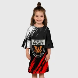 Детское платье 3D State of Decay штрихи красок - фото 2