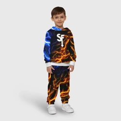 Детский костюм с толстовкой 3D Sally Face молнии шторм неон - фото 2