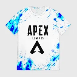 Мужская футболка 3D Apex legends брызги красок