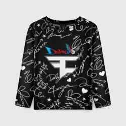 Детский лонгслив 3D Devil May Cry автографы