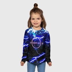 Детский лонгслив 3D Starfield storm - фото 2