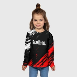 Детский лонгслив 3D Silenthill штрихи красок текстура - фото 2