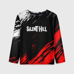 Детский лонгслив 3D Silenthill штрихи красок текстура