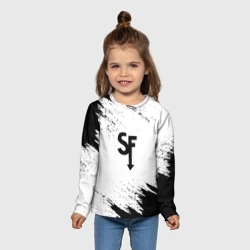 Детский лонгслив 3D Sally Face чёрные краски - фото 2