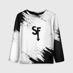 Детский лонгслив 3D Sally Face чёрные краски