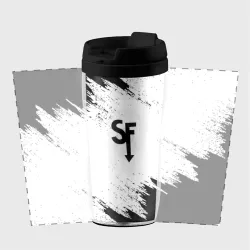 Термокружка-непроливайка Sally Face чёрные краски - фото 2